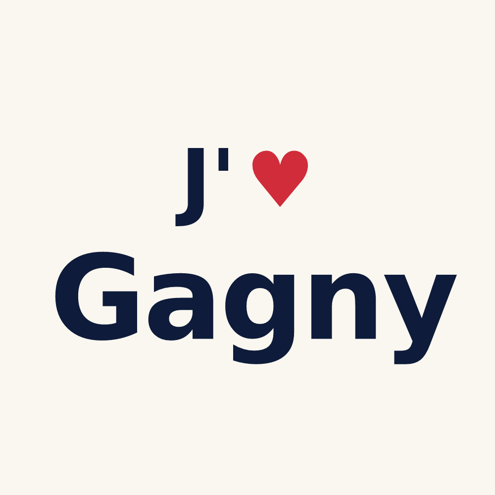 Tasse personnalisée Gagny — design J'aime Gagny