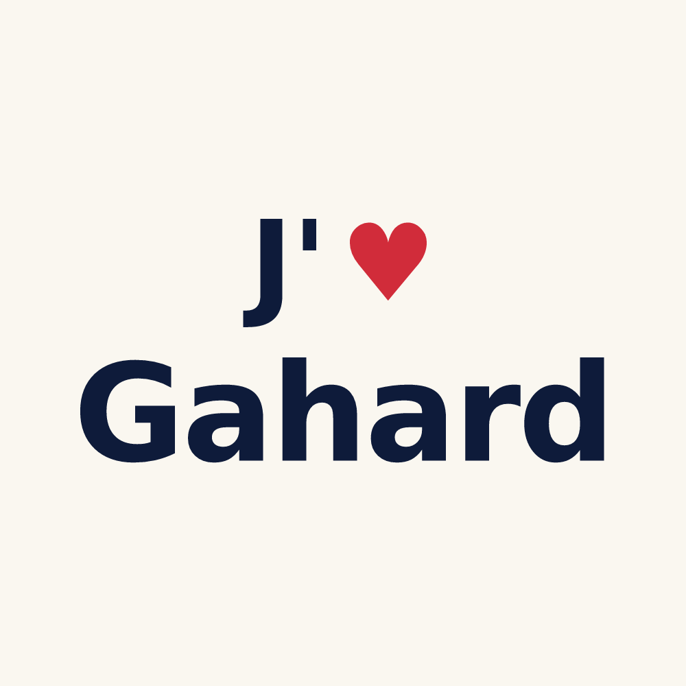 Tasse personnalisée Gahard — design J'aime Gahard