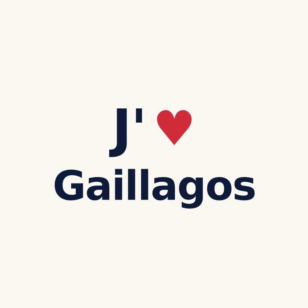 Tasse personnalisée Gaillagos — design J'aime Gaillagos