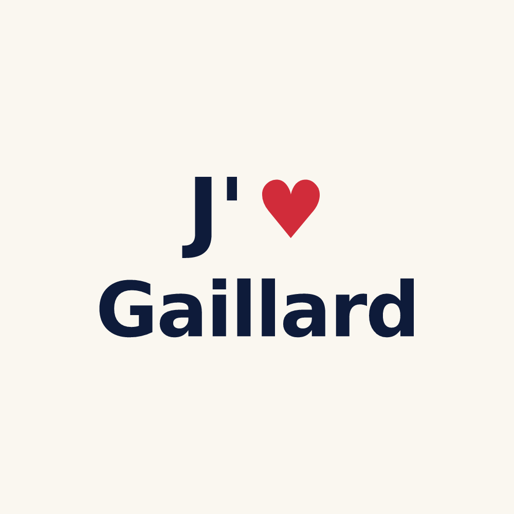 Tasse personnalisée Gaillard — design J'aime Gaillard