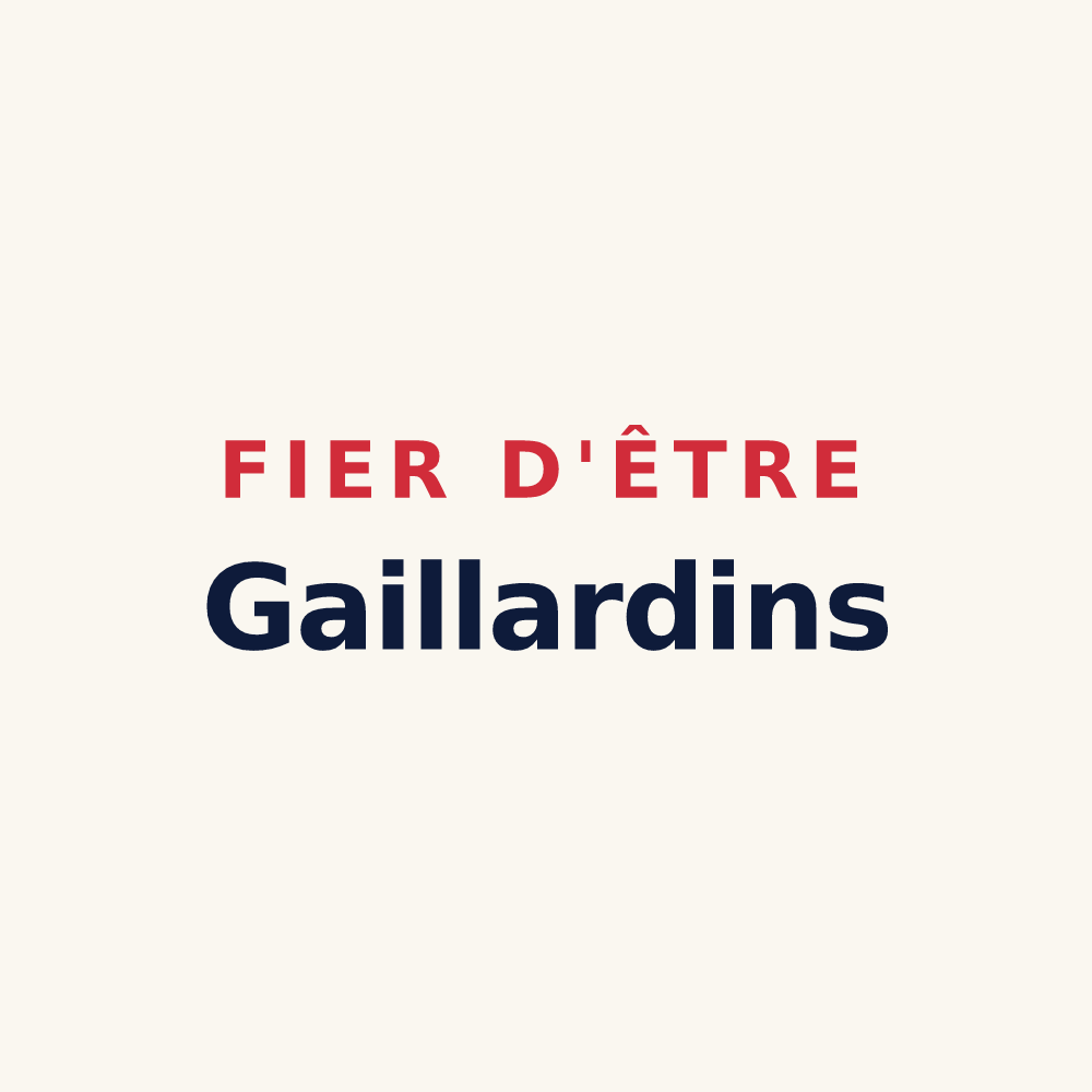 Tasse « Fier d'être Gaillardins » — design pour Gaillard