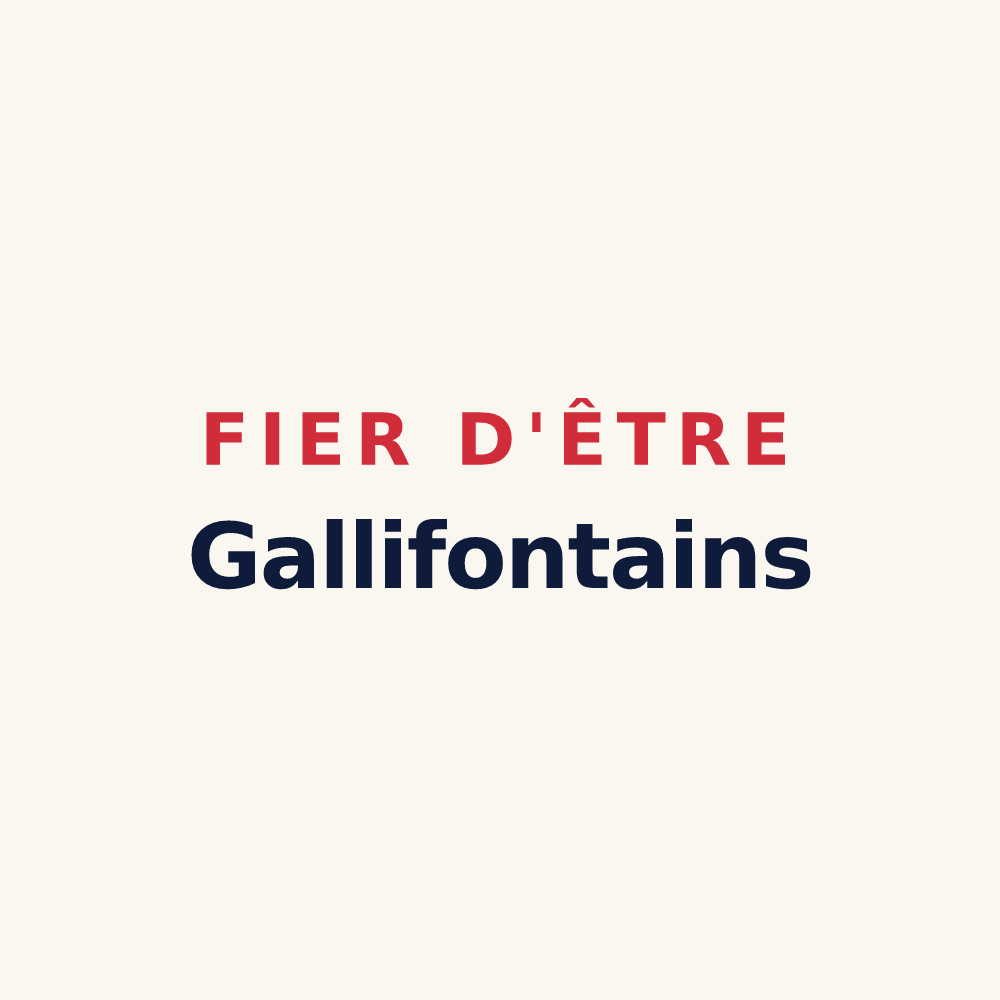 Tasse « Fier d'être Gallifontains » — design pour Gaillefontaine