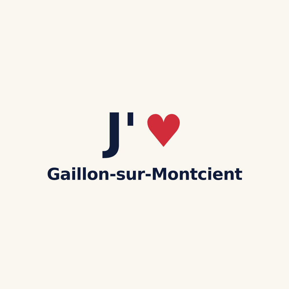 Tasse personnalisée Gaillon-sur-Montcient — design J'aime Gaillon-sur-Montcient