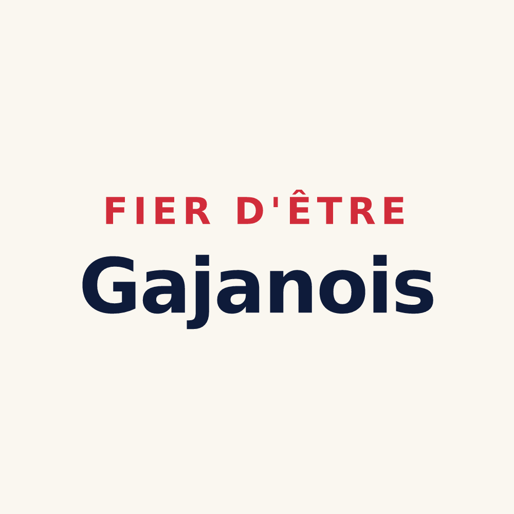 Tasse « Fier d'être Gajanois » — design pour Gaja-et-Villedieu