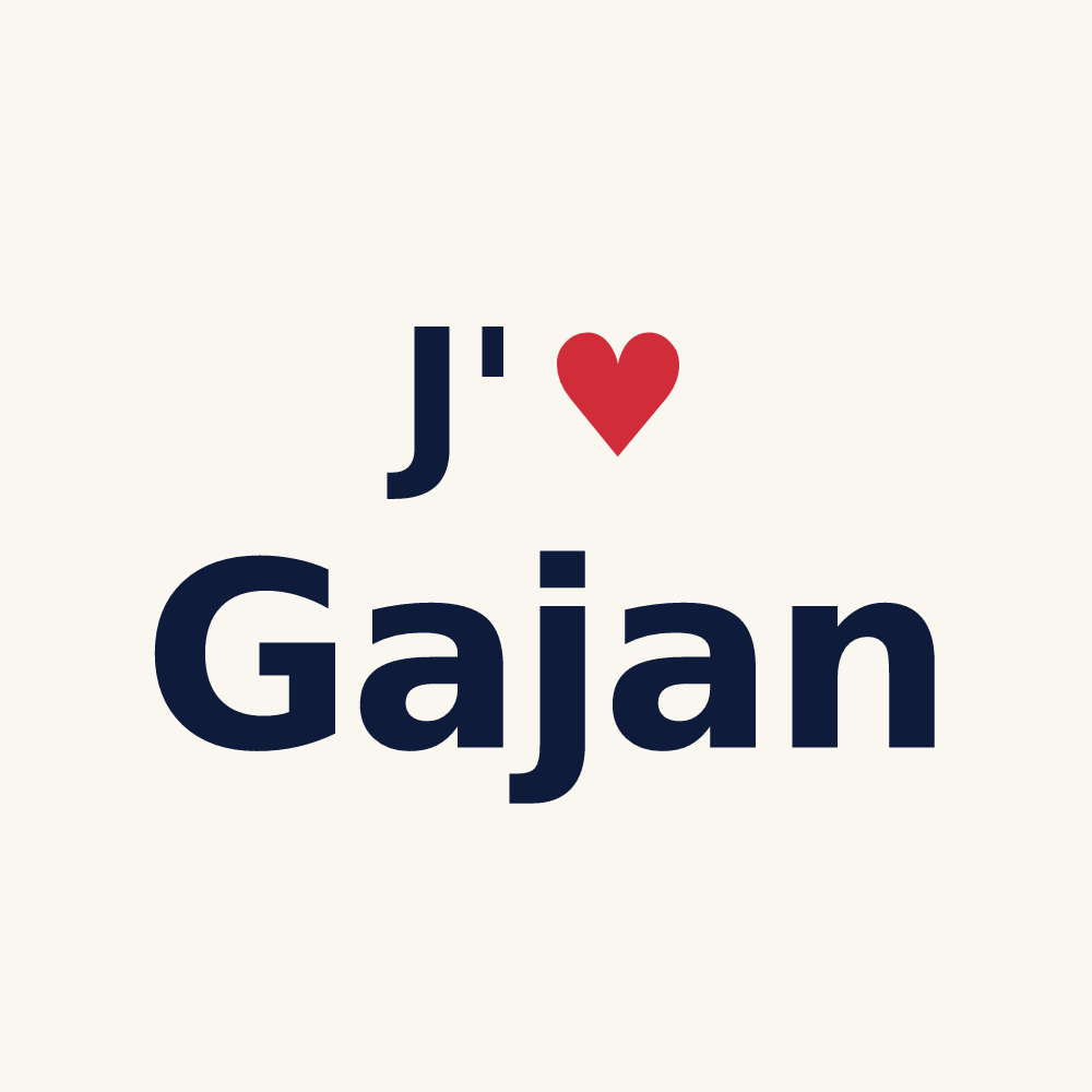 Tasse personnalisée Gajan — design J'aime Gajan
