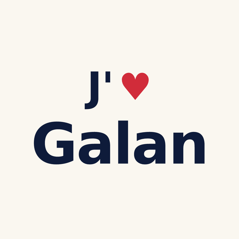 Tasse personnalisée Galan — design J'aime Galan