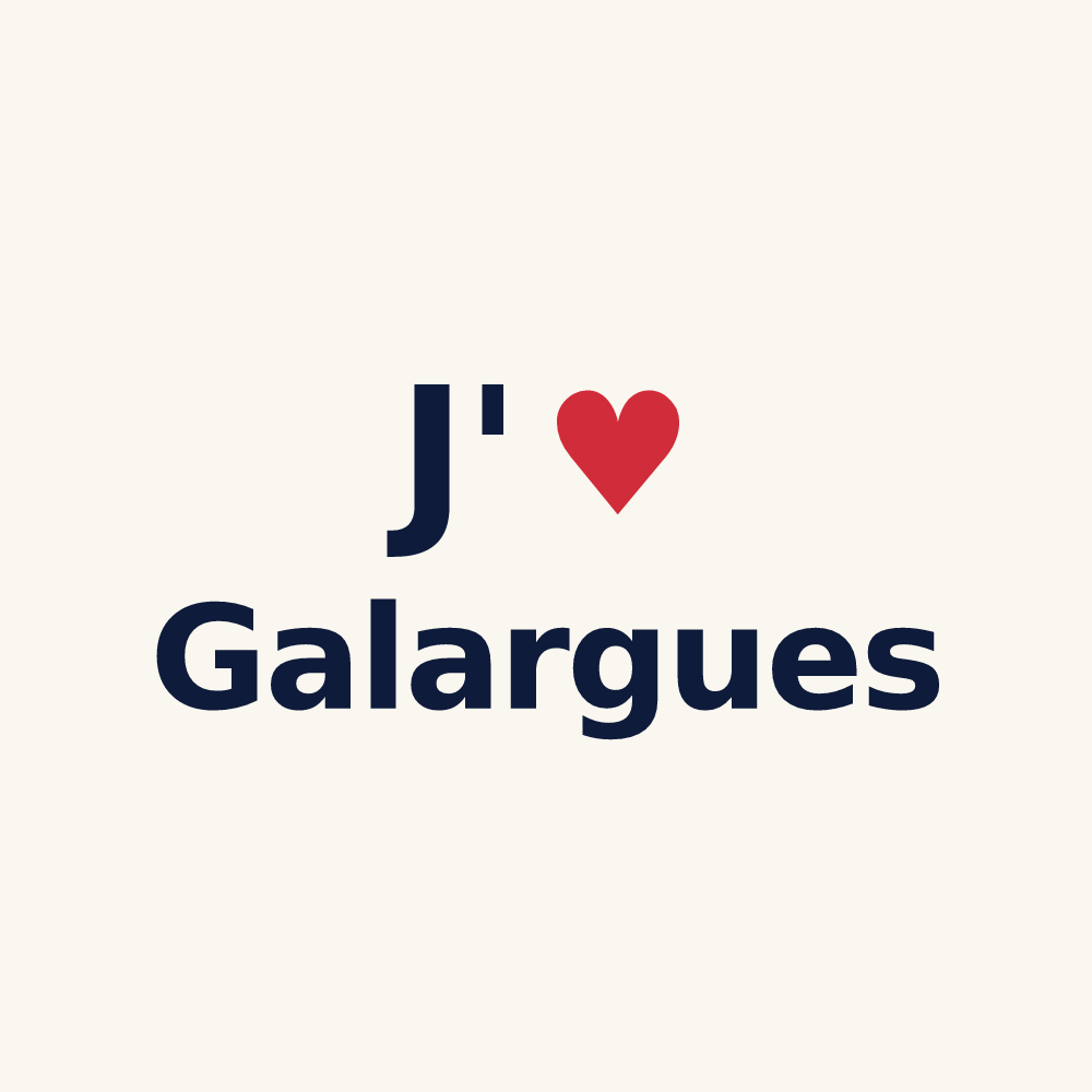 Tasse personnalisée Galargues — design J'aime Galargues