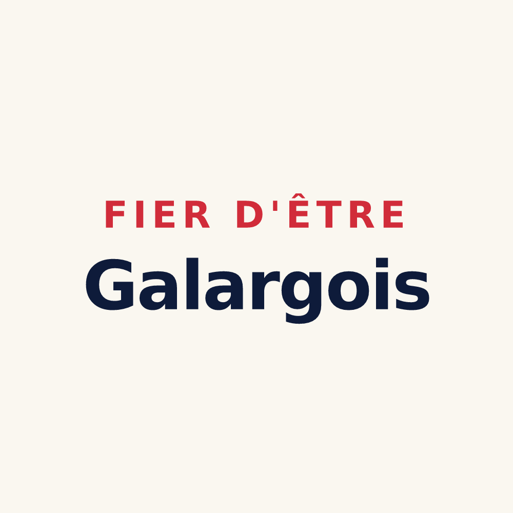 Tasse « Fier d'être Galargois » — design pour Galargues