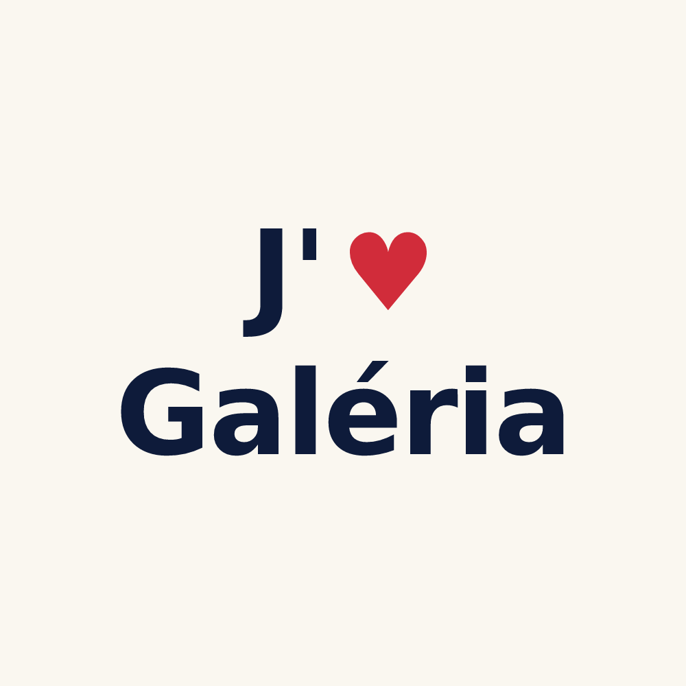 Tasse personnalisée Galéria — design J'aime Galéria