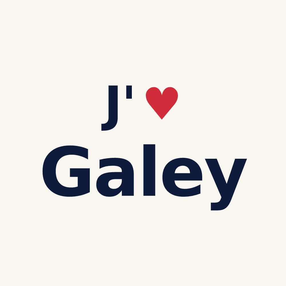 Tasse personnalisée Galey — design J'aime Galey