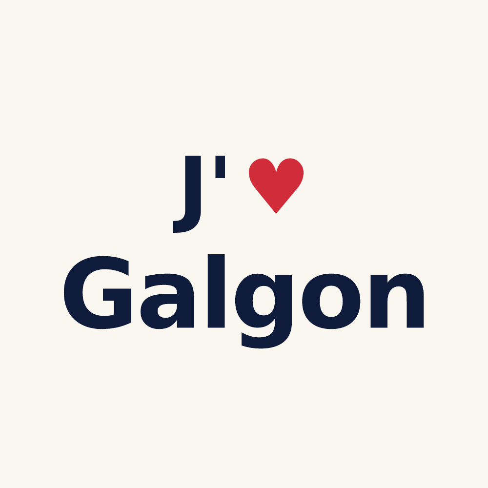 Tasse personnalisée Galgon — design J'aime Galgon