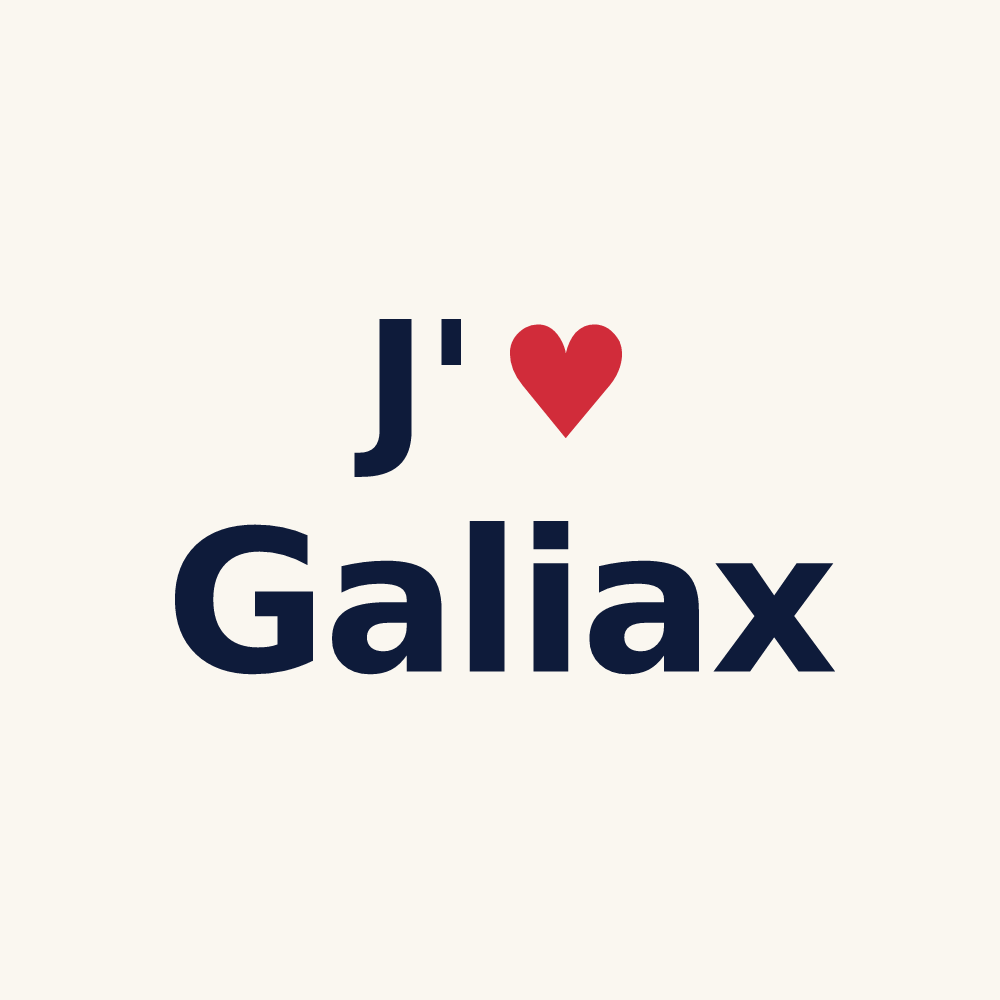 Tasse personnalisée Galiax — design J'aime Galiax