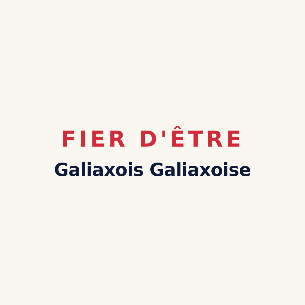 Tasse « Fier d'être Galiaxois Galiaxoise » — design pour Galiax