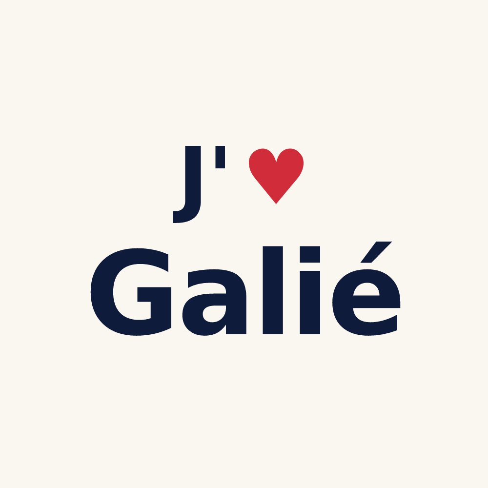 Tasse personnalisée Galié — design J'aime Galié