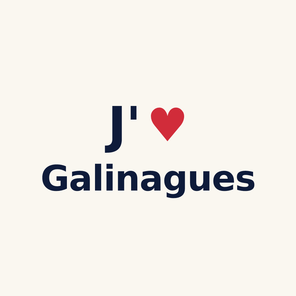 Tasse personnalisée Galinagues — design J'aime Galinagues