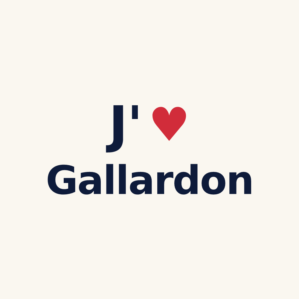 Tasse personnalisée Gallardon — design J'aime Gallardon