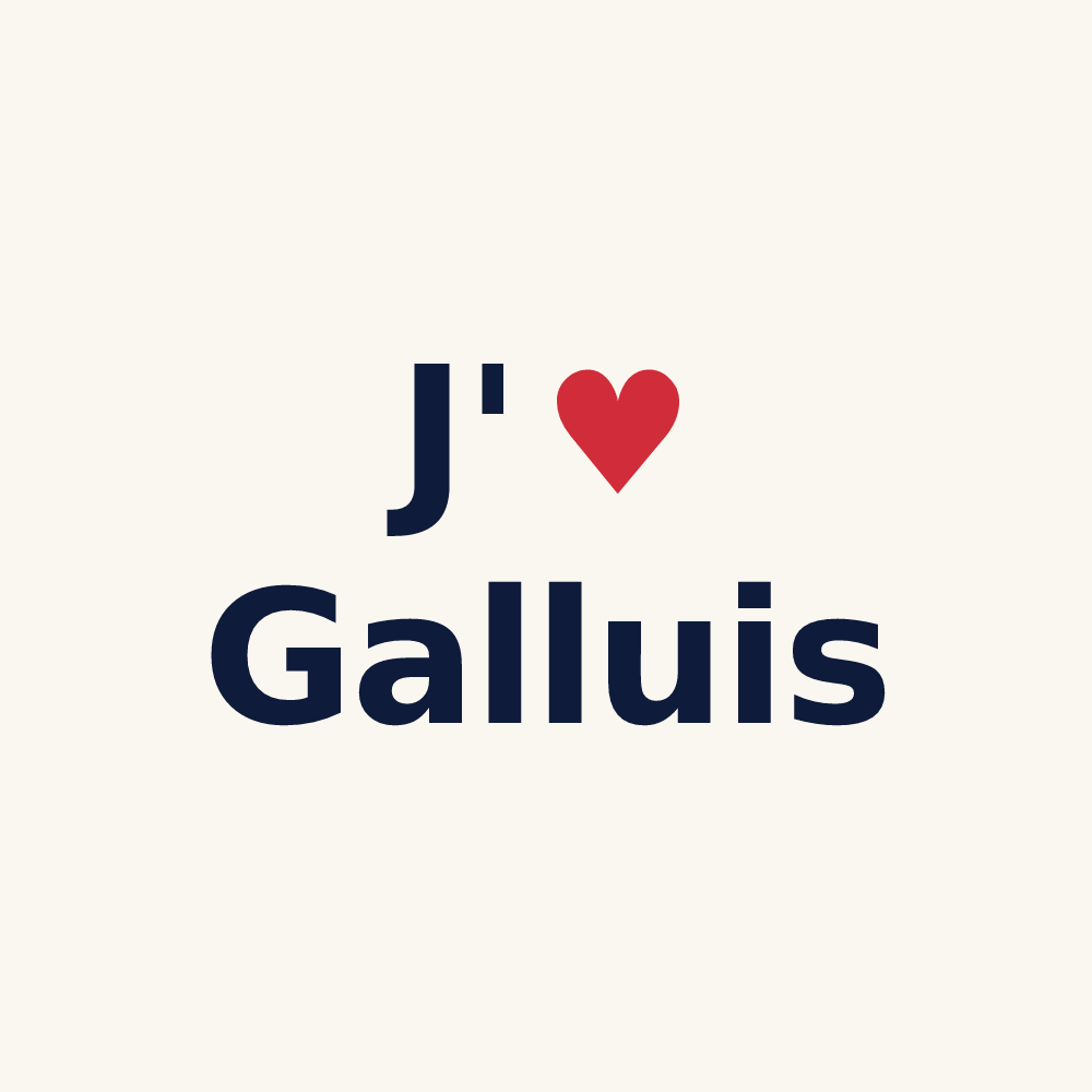 Tasse personnalisée Galluis — design J'aime Galluis