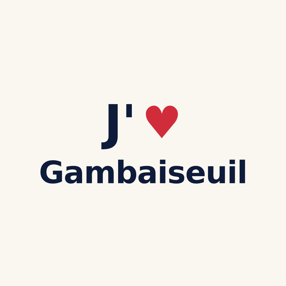 Tasse personnalisée Gambaiseuil — design J'aime Gambaiseuil