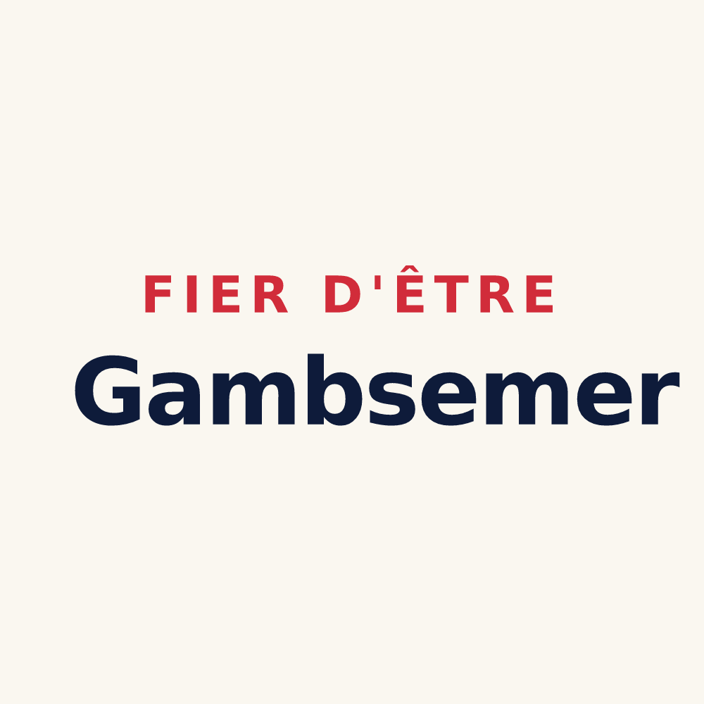 Tasse « Fier d'être Gambsemer » — design pour Gambsheim