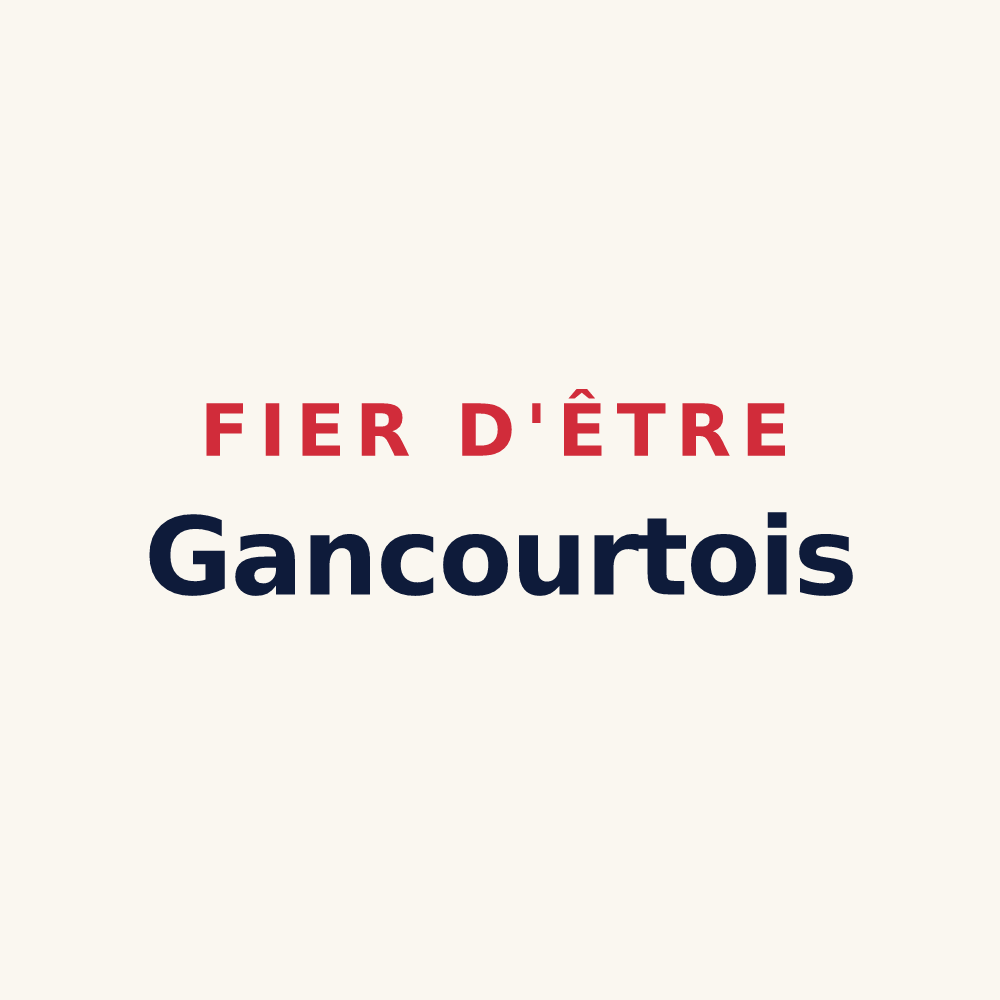 Tasse « Fier d'être Gancourtois » — design pour Gancourt-Saint-Étienne