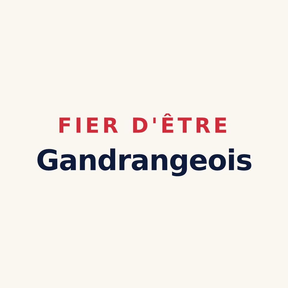 Tasse « Fier d'être Gandrangeois » — design pour Gandrange