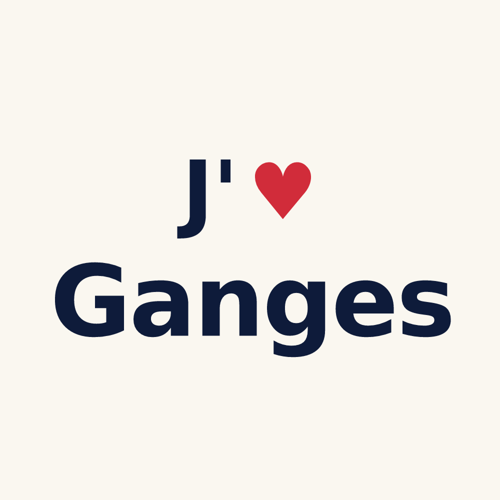 Tasse personnalisée Ganges — design J'aime Ganges