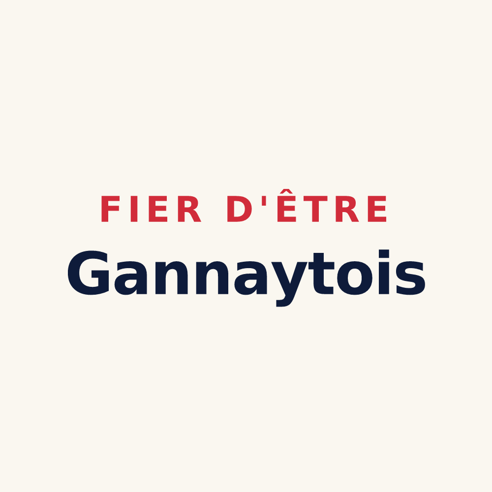 Tasse « Fier d'être Gannaytois » — design pour Gannay-sur-Loire