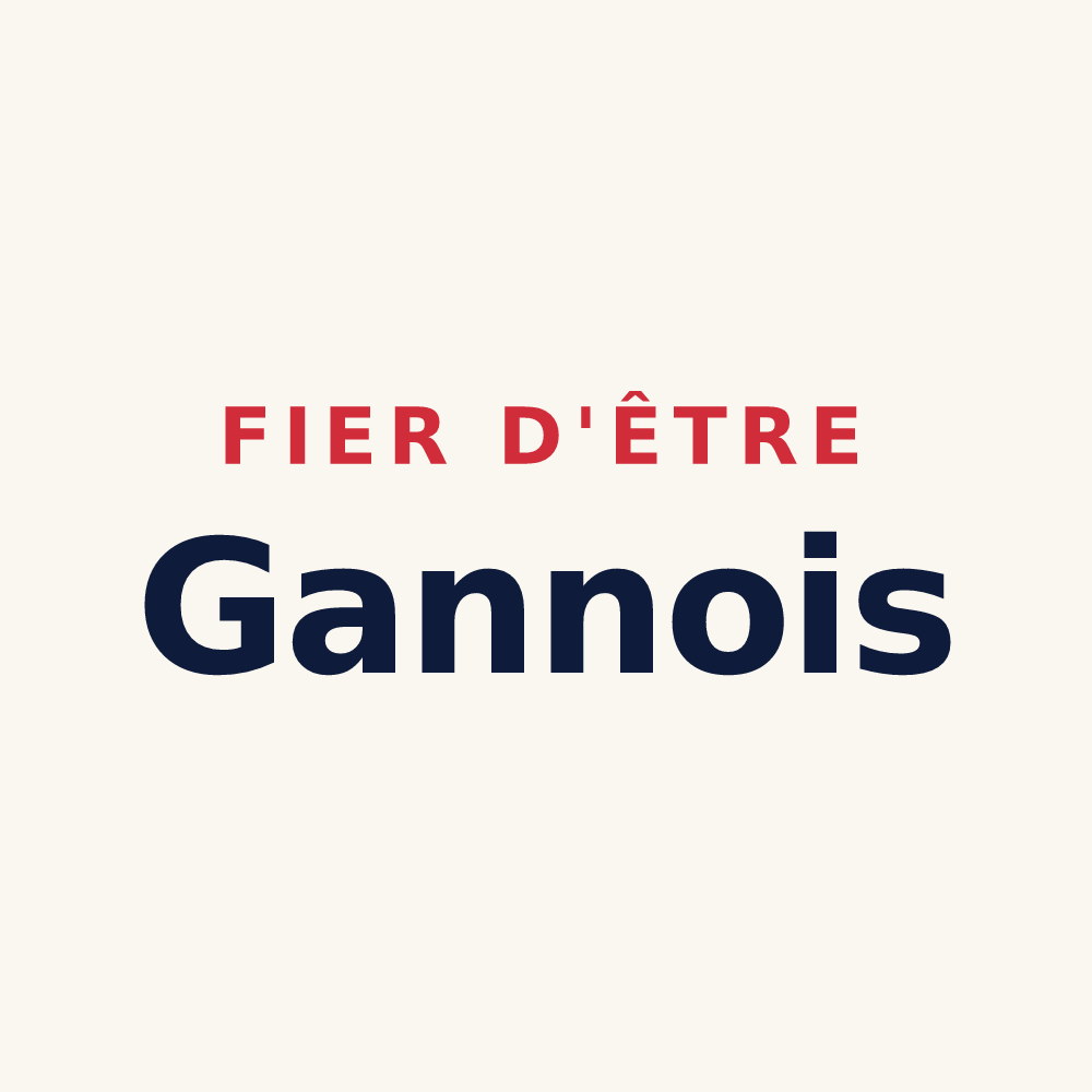 Tasse « Fier d'être Gannois » — design pour Gannes