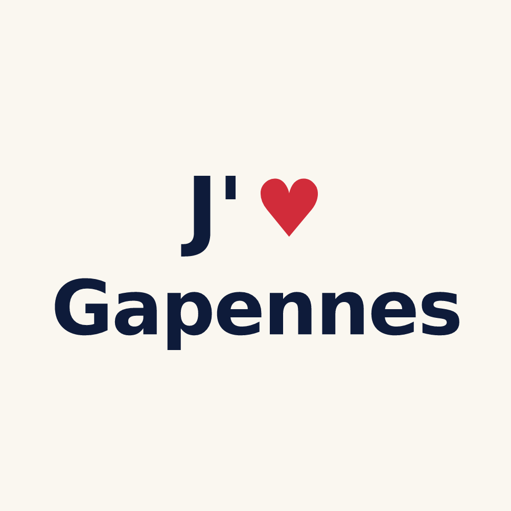 Tasse personnalisée Gapennes — design J'aime Gapennes