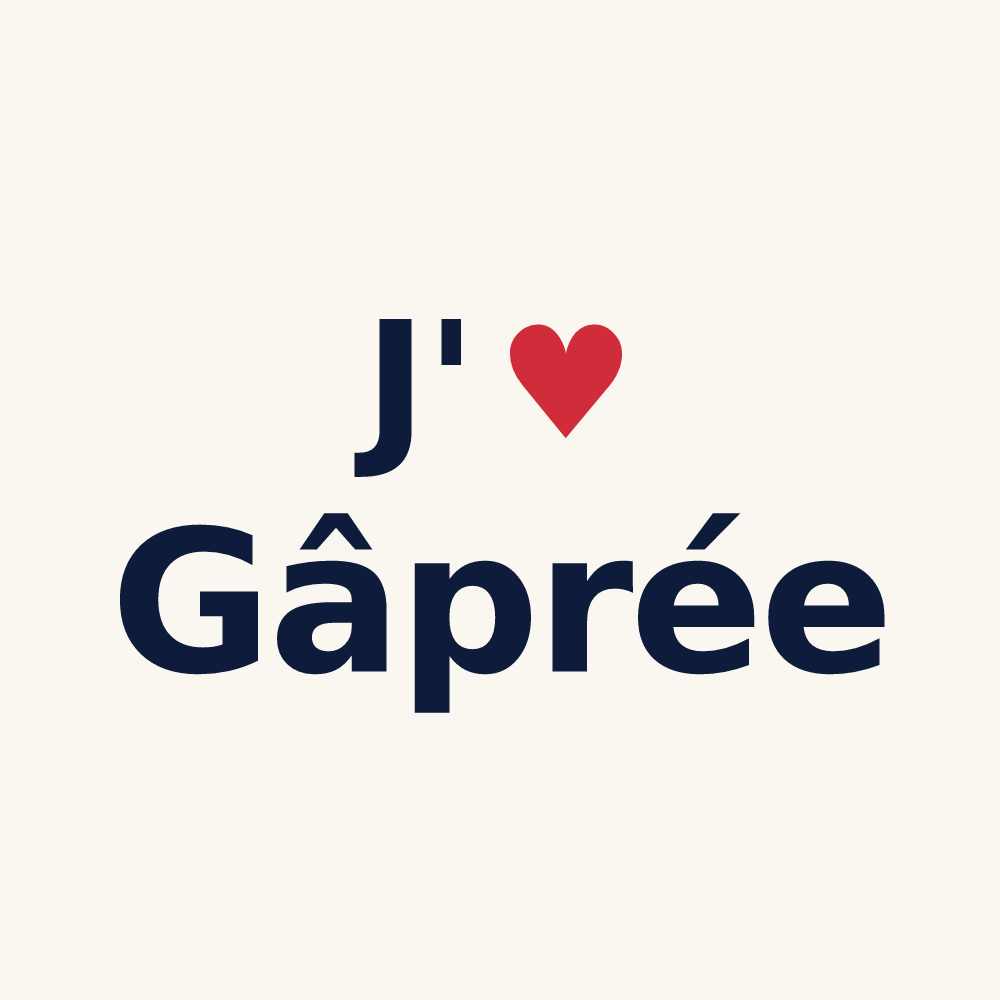 Tasse personnalisée Gâprée — design J'aime Gâprée