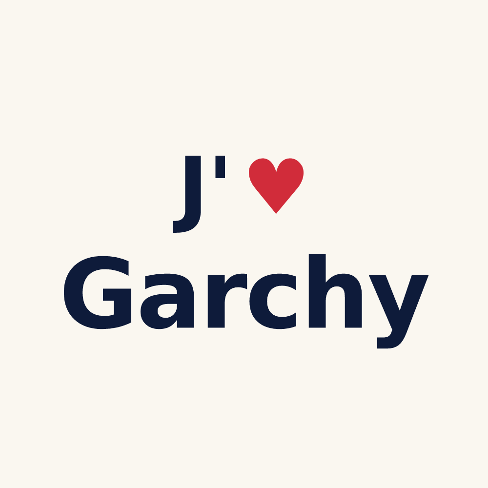 Tasse personnalisée Garchy — design J'aime Garchy