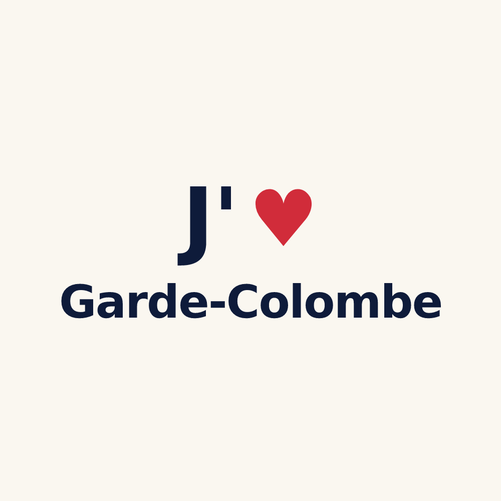 Tasse personnalisée Garde-Colombe — design J'aime Garde-Colombe