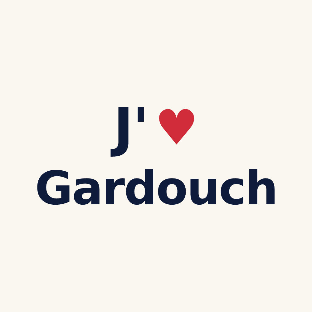 Tasse personnalisée Gardouch — design J'aime Gardouch