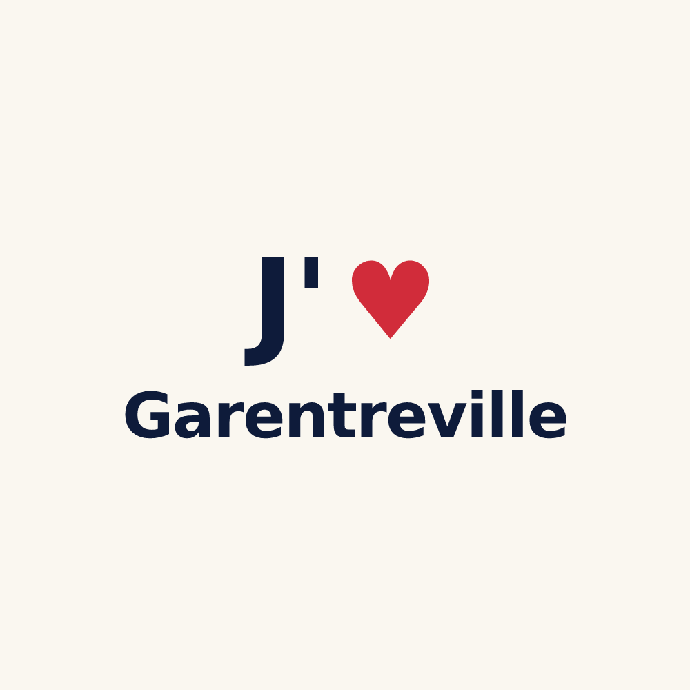 Tasse personnalisée Garentreville — design J'aime Garentreville