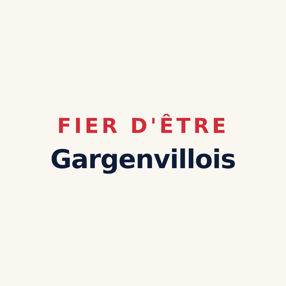 Tasse « Fier d'être Gargenvillois » — design pour Gargenville