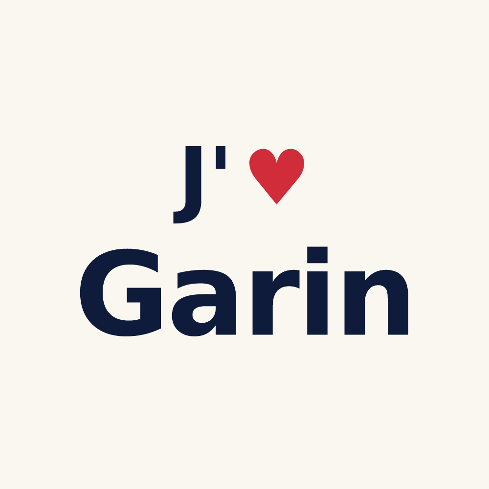 Tasse personnalisée Garin — design J'aime Garin