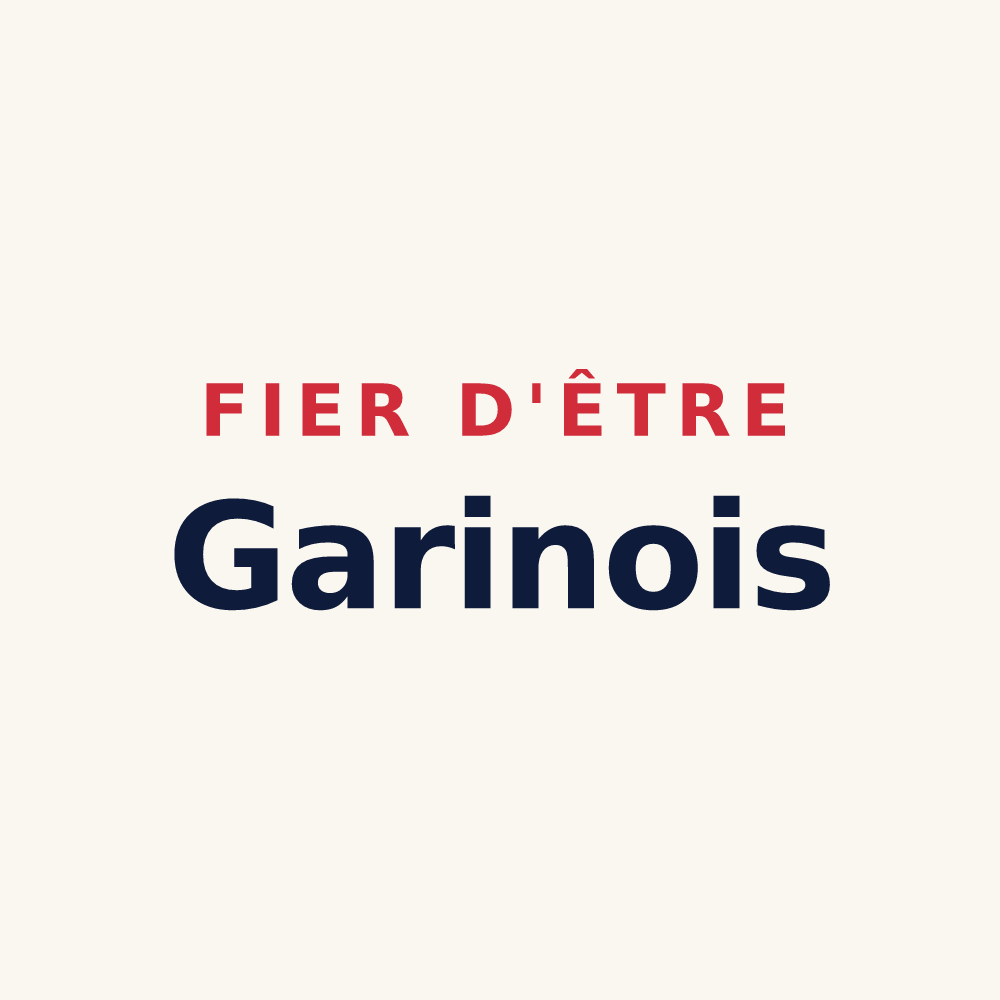 Tasse « Fier d'être Garinois » — design pour Garin