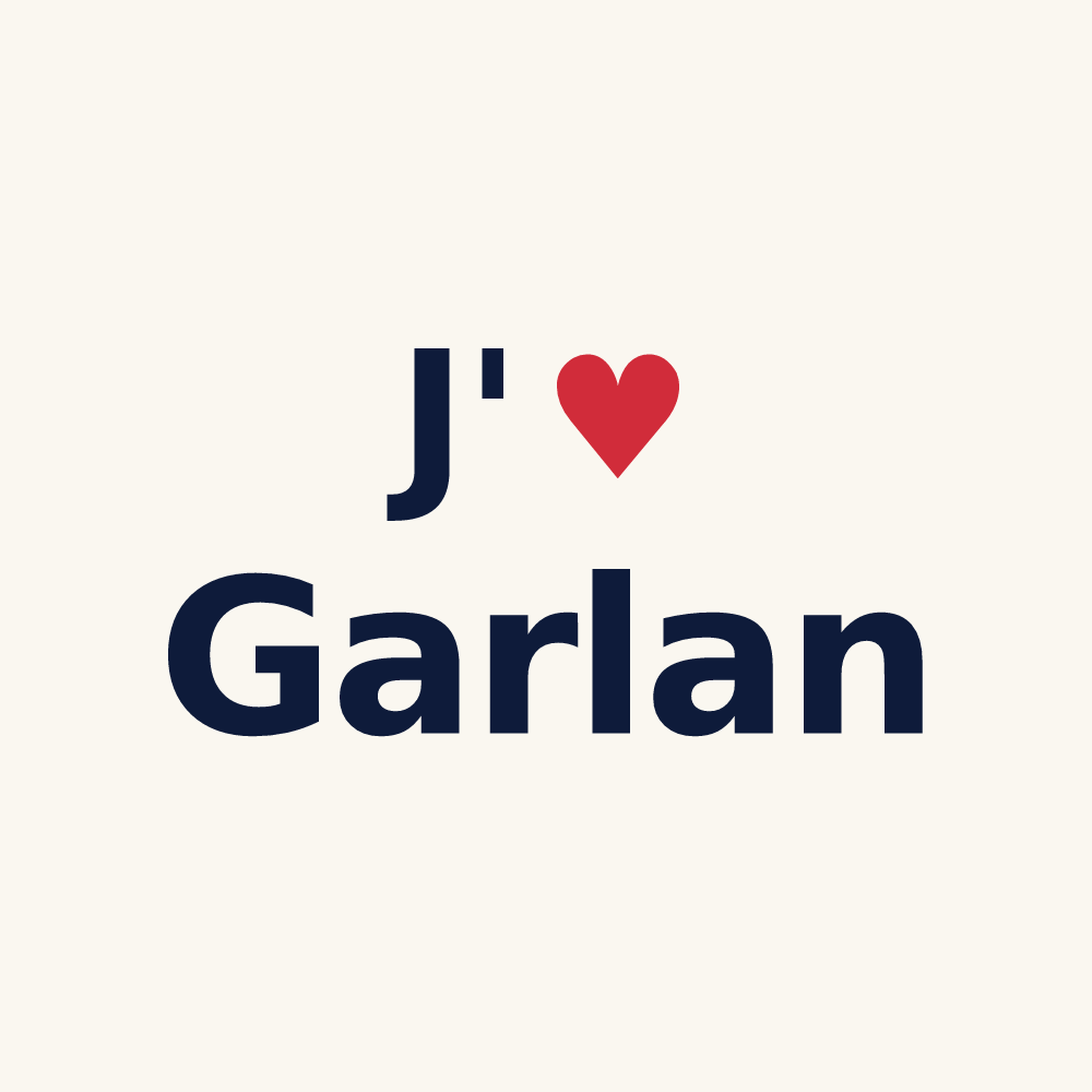 Tasse personnalisée Garlan — design J'aime Garlan