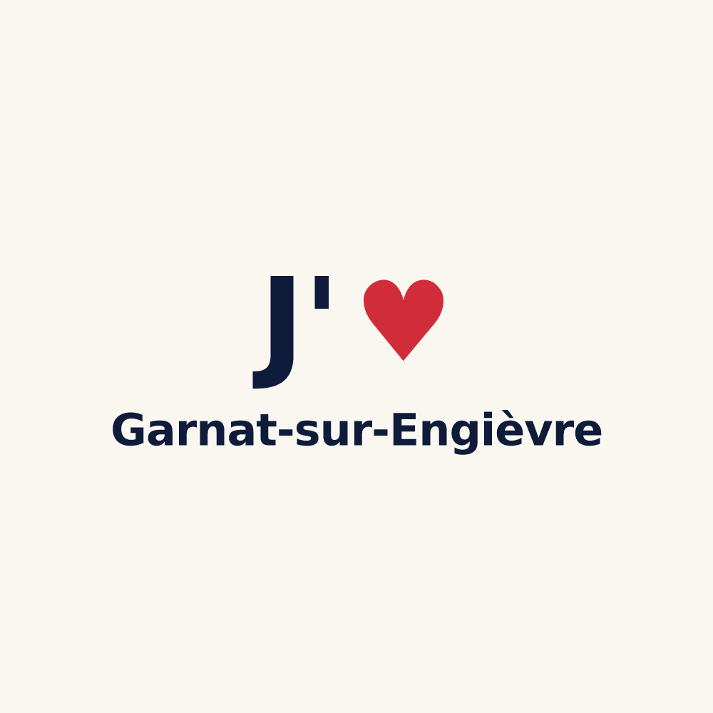 Tasse personnalisée Garnat-sur-Engièvre — design J'aime Garnat-sur-Engièvre