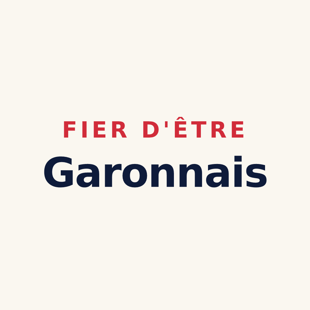 Tasse « Fier d'être Garonnais » — design pour Garons