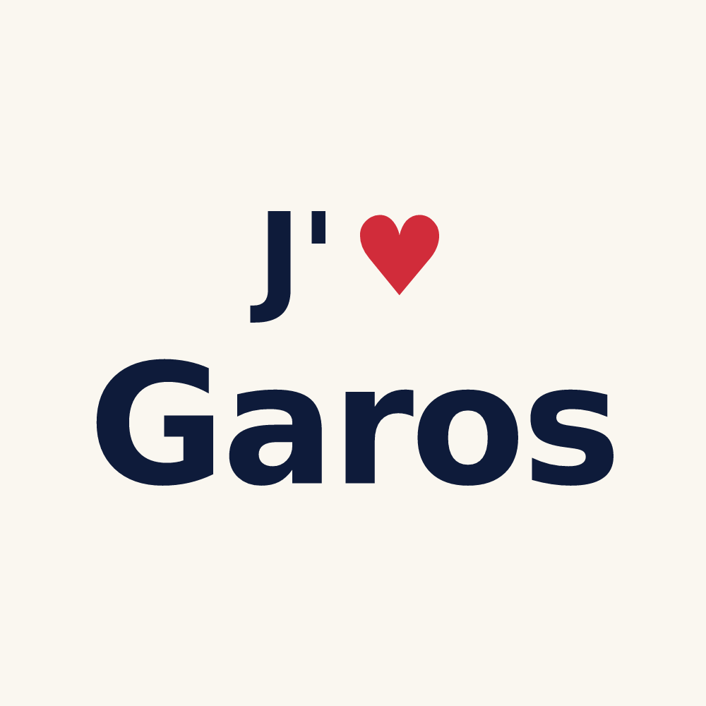 Tasse personnalisée Garos — design J'aime Garos