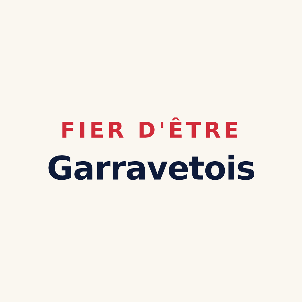 Tasse « Fier d'être Garravetois » — design pour Garravet