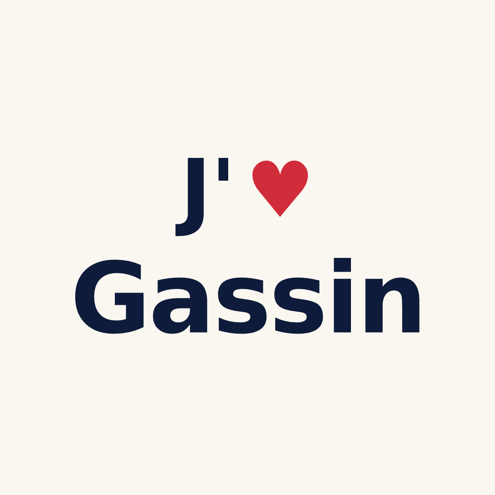 Tasse personnalisée Gassin — design J'aime Gassin