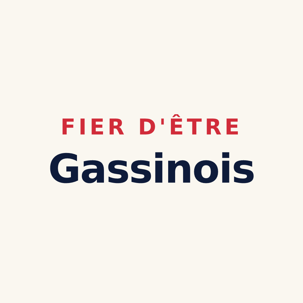 Tasse « Fier d'être Gassinois » — design pour Gassin