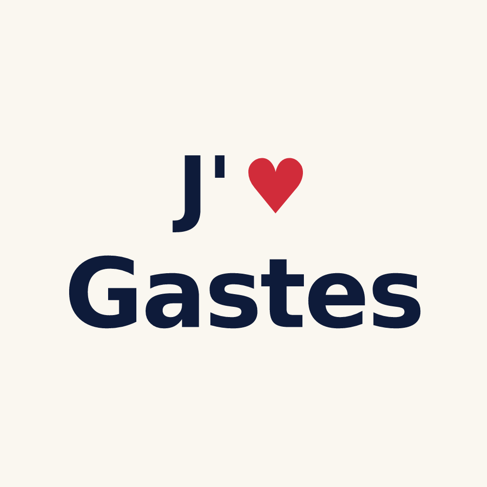 Tasse personnalisée Gastes — design J'aime Gastes