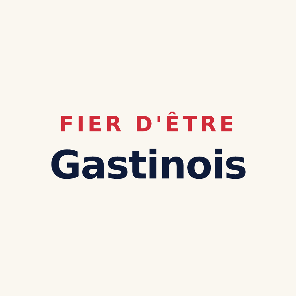 Tasse « Fier d'être Gastinois » — design pour Gastins