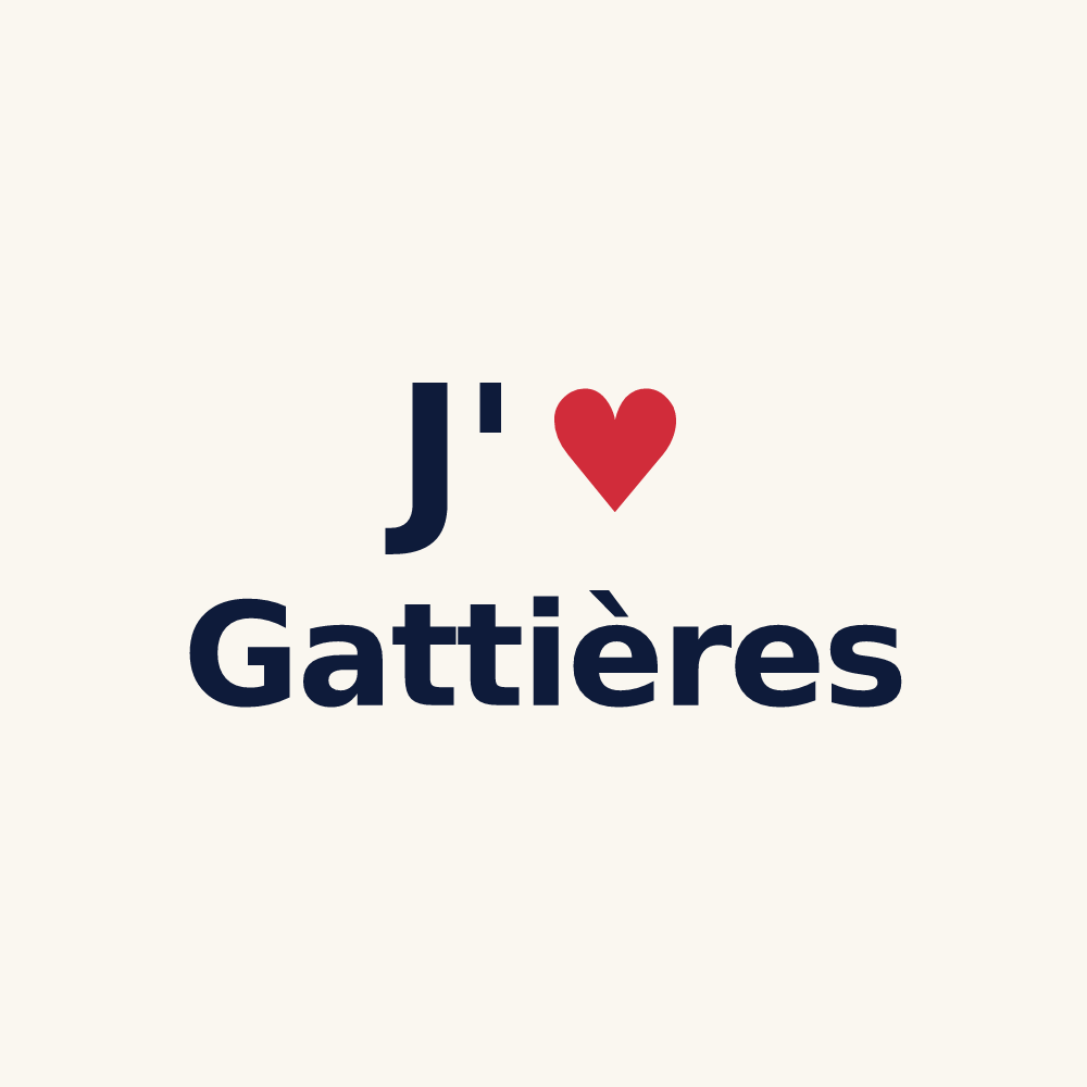 Tasse personnalisée Gattières — design J'aime Gattières