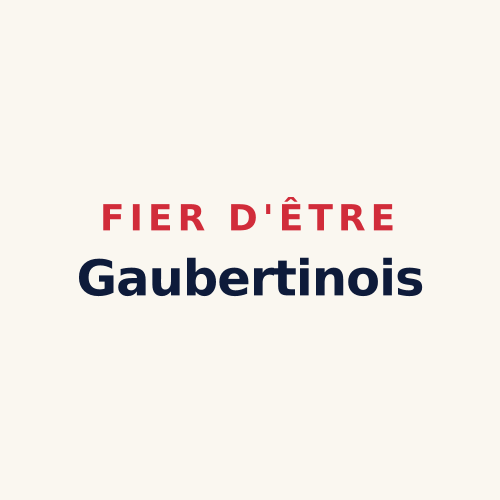 Tasse « Fier d'être Gaubertinois » — design pour Gaubertin