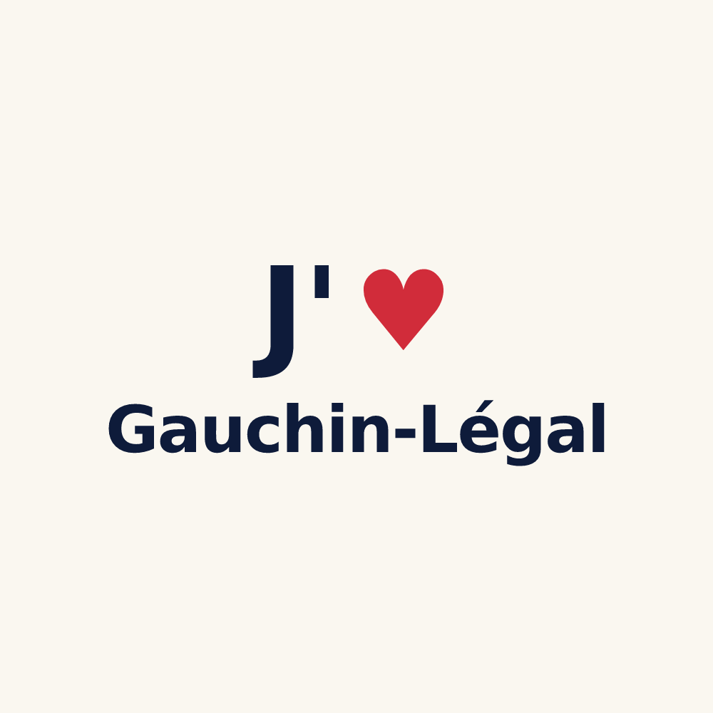 Tasse personnalisée Gauchin-Légal — design J'aime Gauchin-Légal