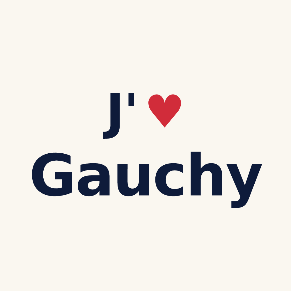 Tasse personnalisée Gauchy — design J'aime Gauchy